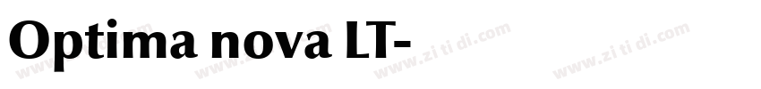 Optima nova LT字体转换